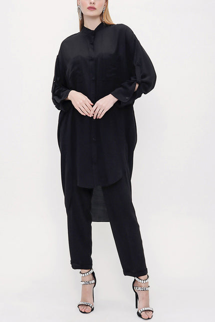 Black Wide cut shirt 10807