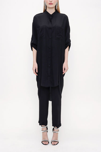 Black Wide cut shirt 10807