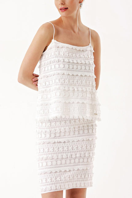 White Brode  Slim-fit skirt  81042