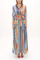 Cepli Ve Lastikli Uzun Elbise 92878