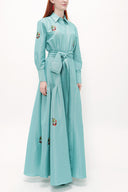 Nakışlı Uzun Elbise 92866