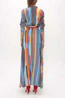 Cepli Ve Lastikli Uzun Elbise 92878