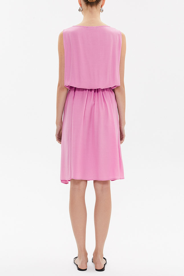 Lilac Sleeveless wide cut midi dress 92814