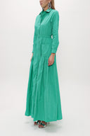 Büzgü Detaylı Uzun Elbise 93131