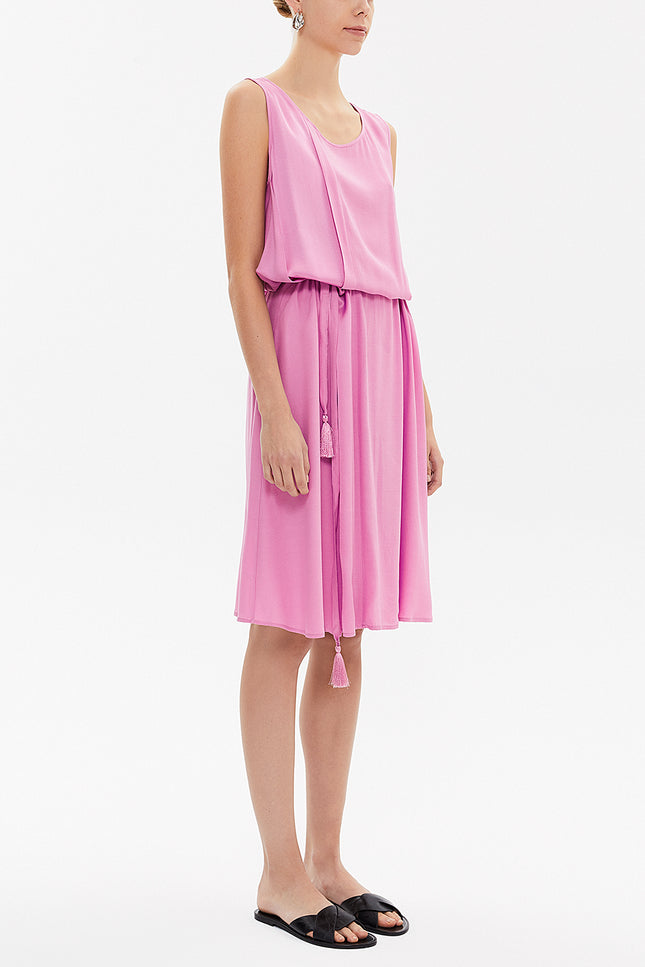 Lilac Sleeveless wide cut midi dress 92814
