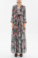 Büzgülü Bol Kesim Uzun Elbise 92773