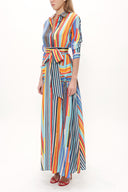 Cepli Ve Lastikli Uzun Elbise 92878