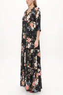 Büzgülü Bol Kesim Uzun Elbise 92773