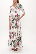 Kadın  Büzgülü Bol Kesim Uzun Elbise 92773