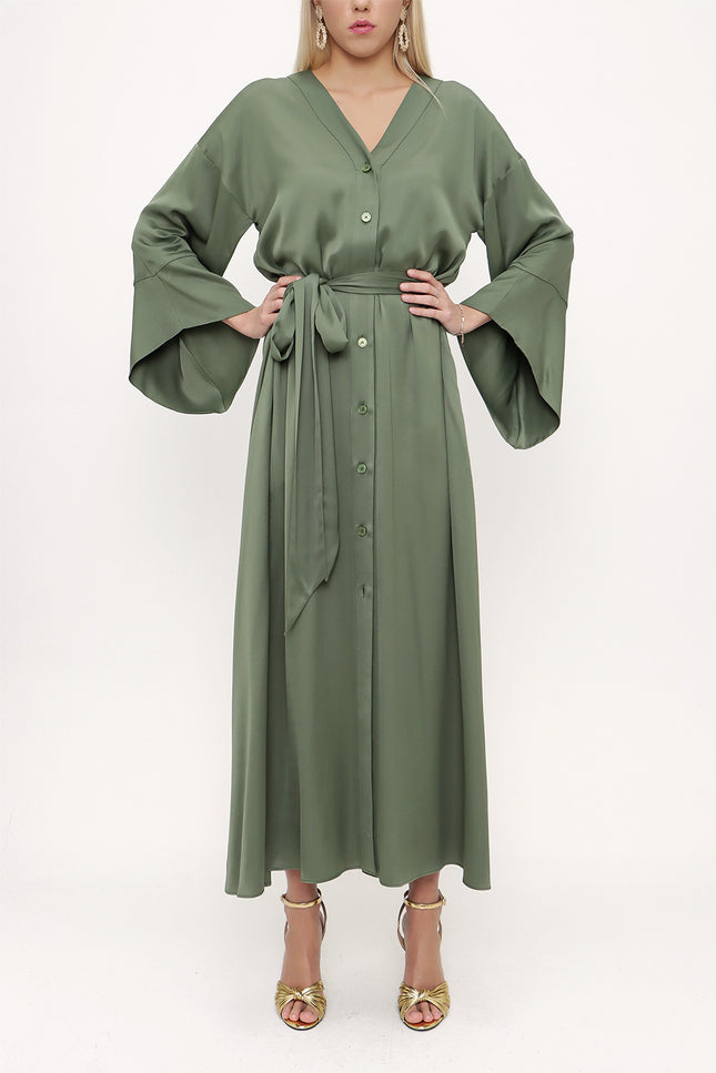 Khaki Kimono dress 93403