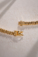 Gold Eye-catching 925 sterling silver zipper detail necklace 09