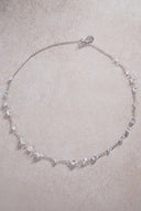 Silver 925 sterling silver necklace with sparkling stone details 53