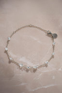 Silver Elegant sparkling stone detailed 925 sterling silver bracelet 55