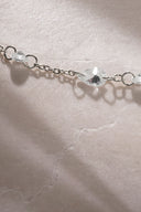 Silver Elegant sparkling stone detailed 925 sterling silver bracelet 55