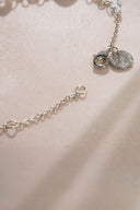 Silver Sparkling and crystal stone detailed 925 sterling silver bracelet 62