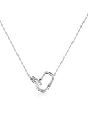 Silver 925 Sterling Silver Necklace with Link Detail 136