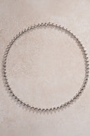 Silver Sharp pointed shiny 925 sterling silver necklace 15