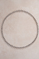 Silver Sharp pointed shiny 925 sterling silver necklace 15