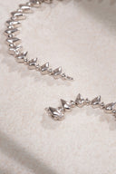 Silver Sharp pointed shiny 925 sterling silver necklace 15