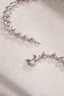 Silver Sharp pointed shiny 925 sterling silver necklace 15