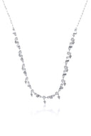 Silver Sparkling charm detailed 925 sterling silver necklace 175