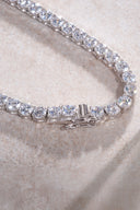 Silver Crystal stone detailed 925 sterling silver tennis necklace 82