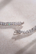 Silver Crystal stone detailed 925 sterling silver tennis necklace 83