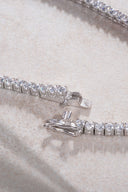 Silver Crystal stone detailed 925 sterling silver tennis necklace 87