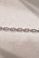Silver 925 sterling silver bracelet with ring detail 22
