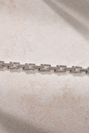 Silver 925 sterling silver bracelet with ring detail 22