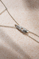 Silver 925 sterling silver shahmaran with bird feather and crystal stone detail 27