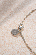 Silver 925 sterling silver shahmaran with bird feather and crystal stone detail 27