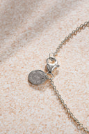 Silver 925 sterling silver shahmaran with bird feather and crystal stone detail 27