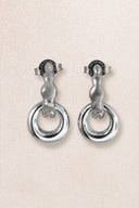 Silver 925 sterling silver interlocking hoop earrings 29