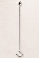 Silver Stylish 925 sterling silver earrings with chain detail 30