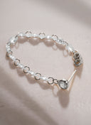 Silver 925 sterling silver sparkling stone detailed earrings 31