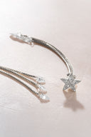 Silver Star and stone detailed 925 sterling silver earrings 32