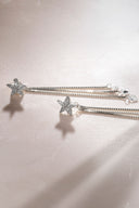 Silver Star and stone detailed 925 sterling silver earrings 32