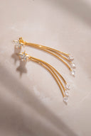 Gold Star and stone detailed 925 sterling silver earrings 32