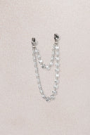 Silver Elegant 925 sterling silver earrings with sparkling stone details 40