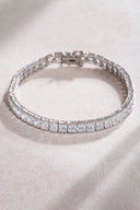 Silver Crystal stone detailed 925 sterling silver tennis bracelet 64