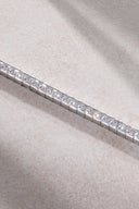 Silver Crystal stone detailed 925 sterling silver tennis bracelet 64