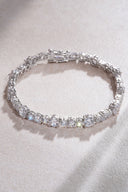 Silver Crystal stone detailed 925 sterling silver tennis bracelet 65