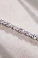 Silver Crystal stone detailed 925 sterling silver tennis bracelet 65