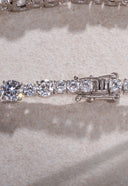 Silver Crystal stone detailed 925 sterling silver tennis bracelet 65