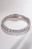 Silver Crystal stone detailed 925 sterling silver tennis bracelet 66
