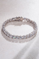 Silver Crystal stone detailed 925 sterling silver tennis bracelet 66