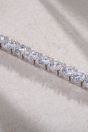 Silver Crystal stone detailed 925 sterling silver tennis bracelet 66