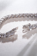 Silver Crystal stone detailed 925 sterling silver tennis bracelet 66