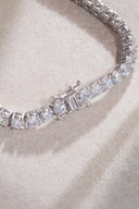 Silver Crystal stone detailed 925 sterling silver tennis bracelet 68